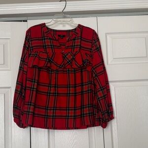 J. Crew Red Plaid Shirt